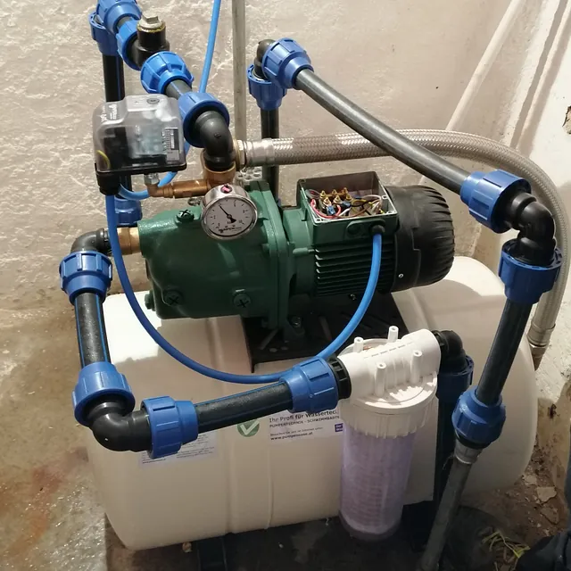Erneuerung des gesamten Hauswasserwerk samt Saugleitung.