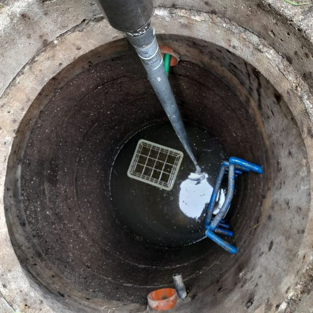 Brunnen Vertiefung im Rammverfahren
