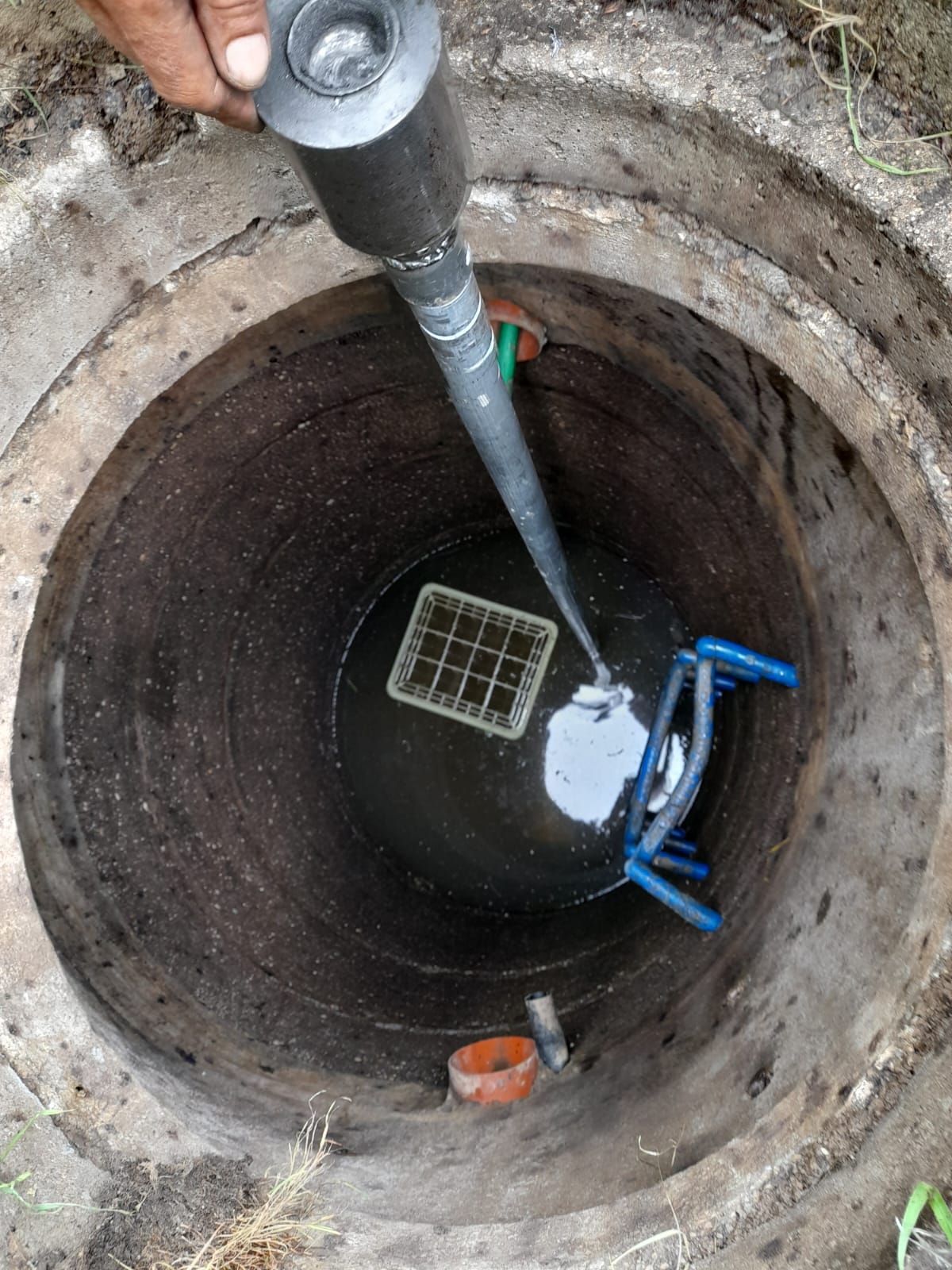 Brunnen Vertiefung im Rammverfahren